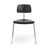 Kevi 2060 Air Chair: Black + Polished Chrome