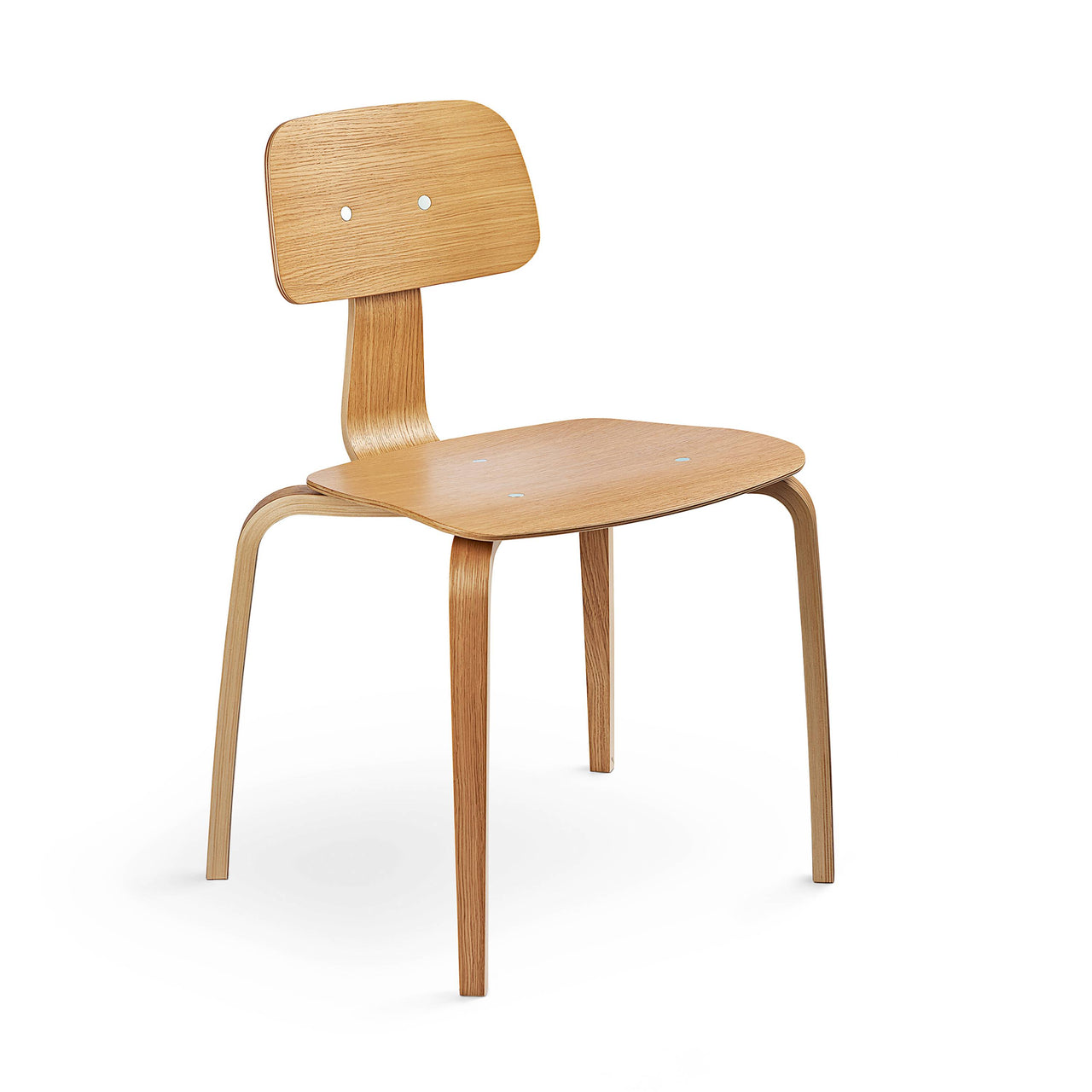 Kevi 2070 Chair: 4-Legs + Oak Veneer