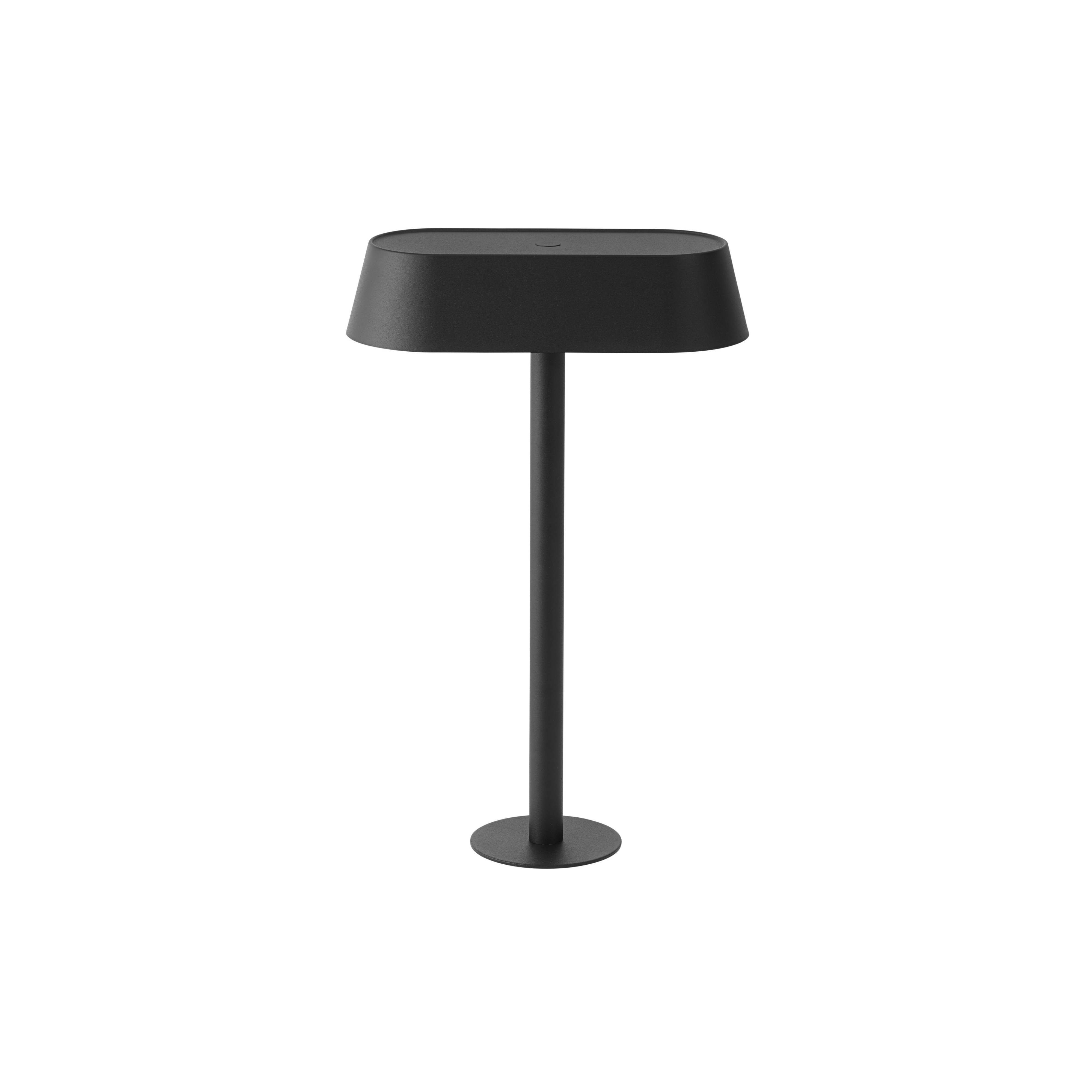 Linear Mounted Table Lamp: Black