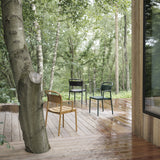 Linear Steel Armchair: Stacking - Quick Ship