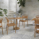 Linear Steel Armchair: Stacking - Quick Ship