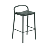 Linear Steel Bar + Counter Stool: Bar + Dark Green