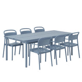 Linear Steel Armchair: Stacking - Quick Ship