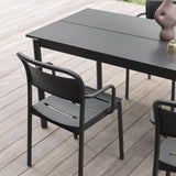 Linear Steel Armchair: Stacking - Quick Ship
