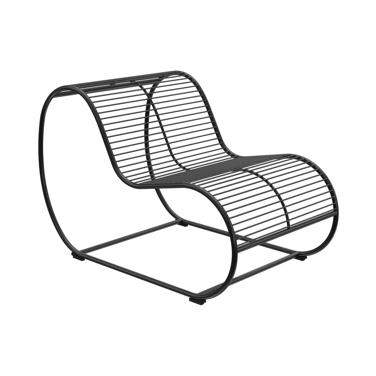 Loop Lounge Chair: Black
