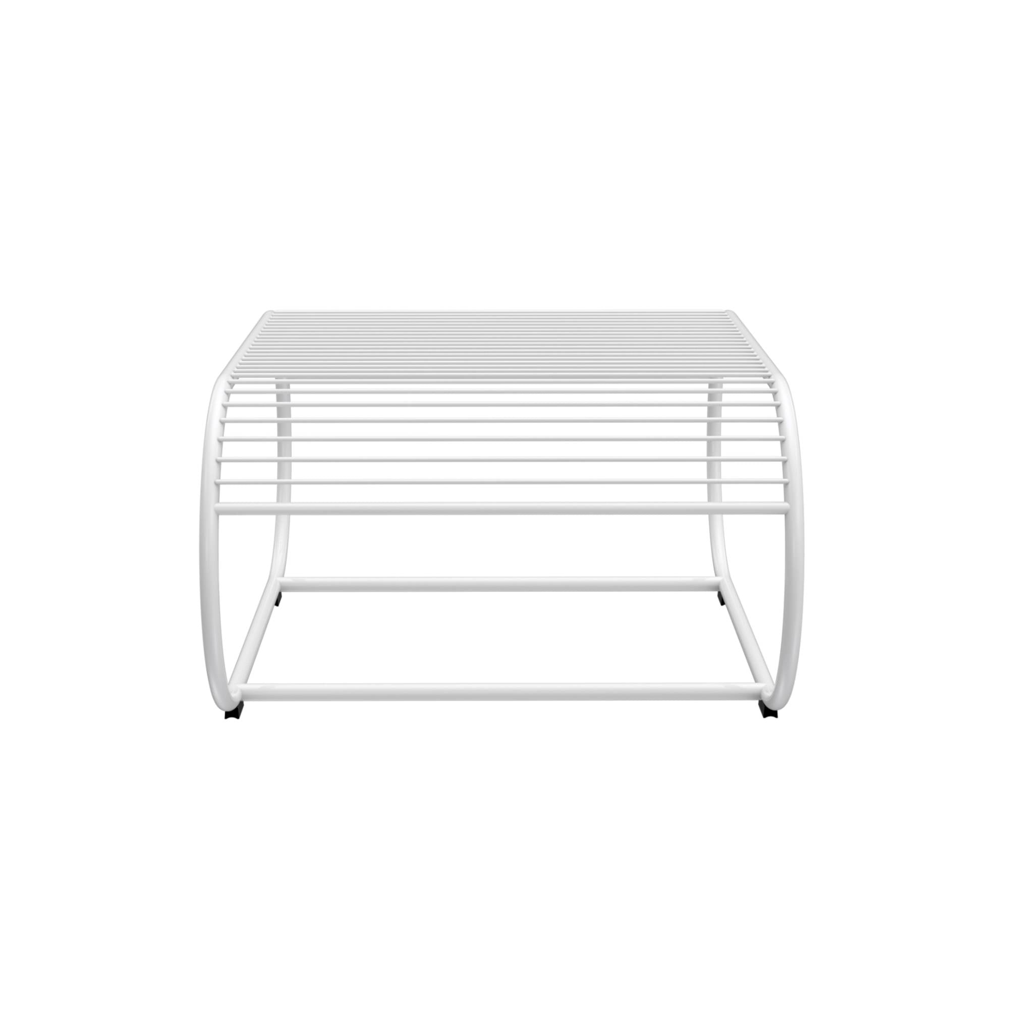 Loop Ottoman/Table: White + Without Seatpad