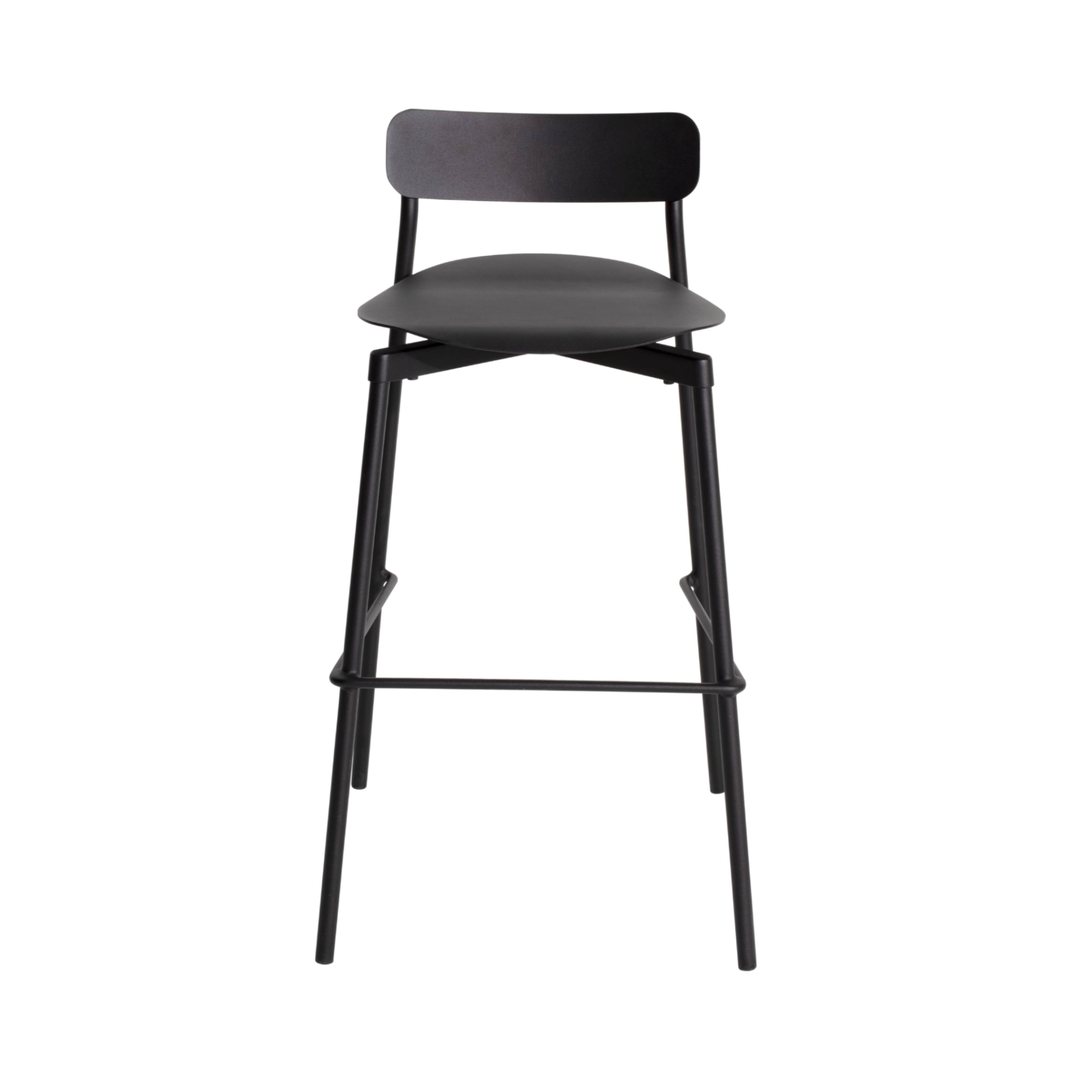  Fromme Stacking Bar + Counter Stool: Bar + Black