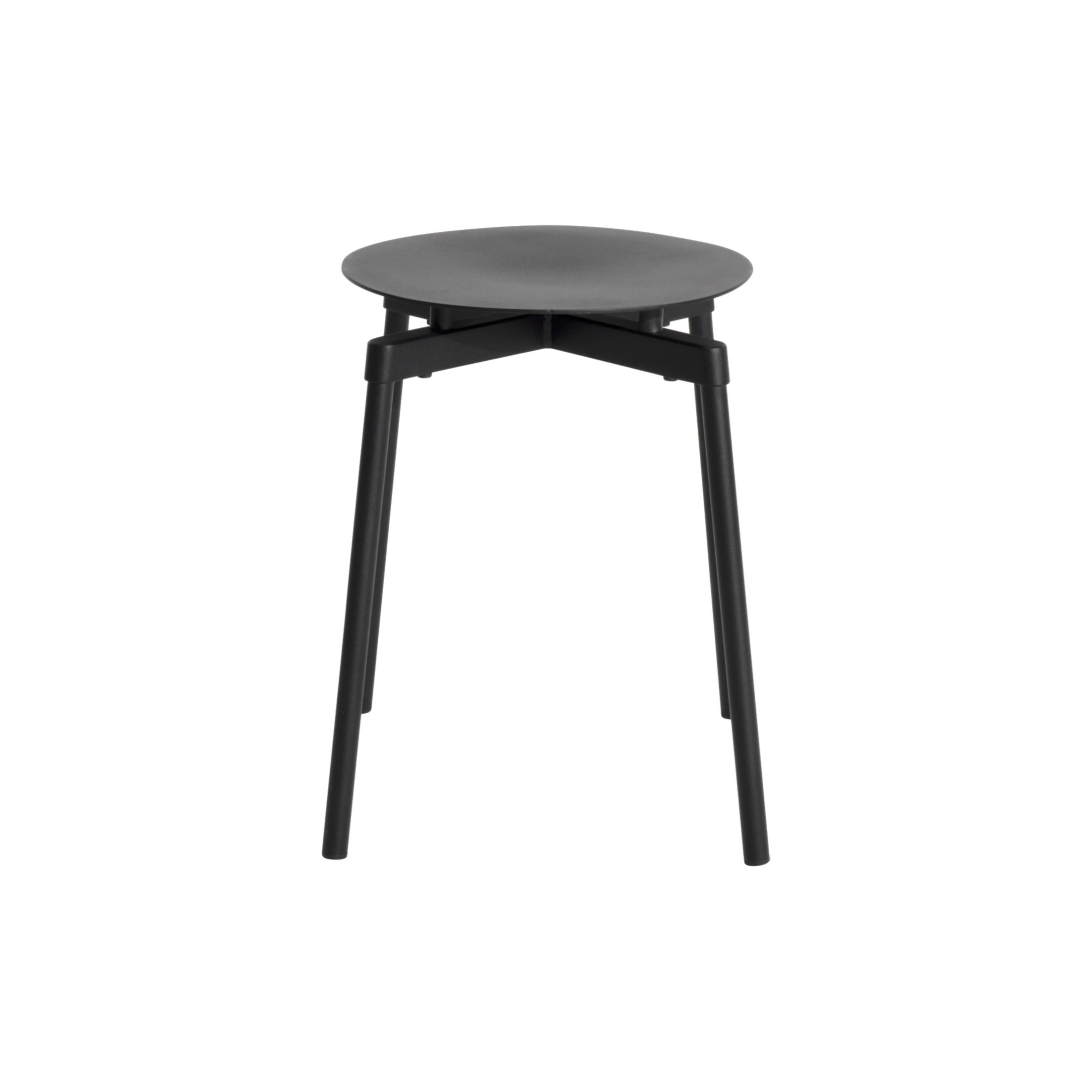 Fromme Stacking Stool: Set of 2 + Black