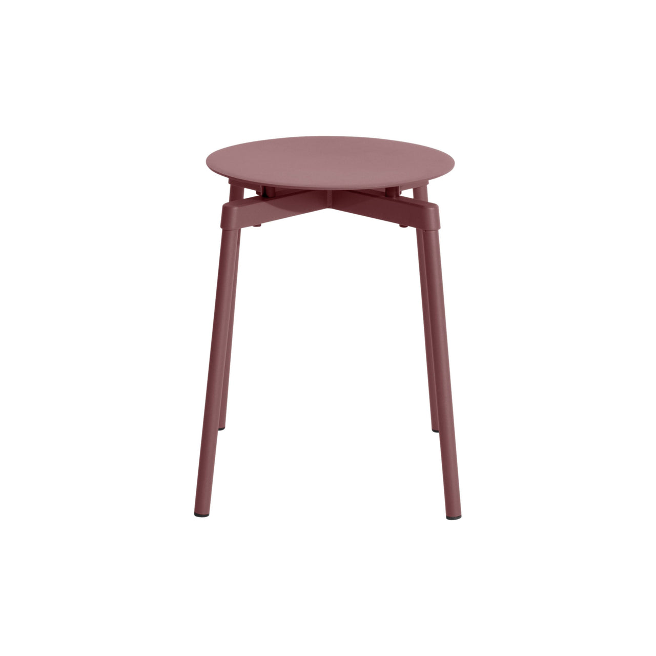 Fromme Stacking Stool: Set of 2 + Brown Red