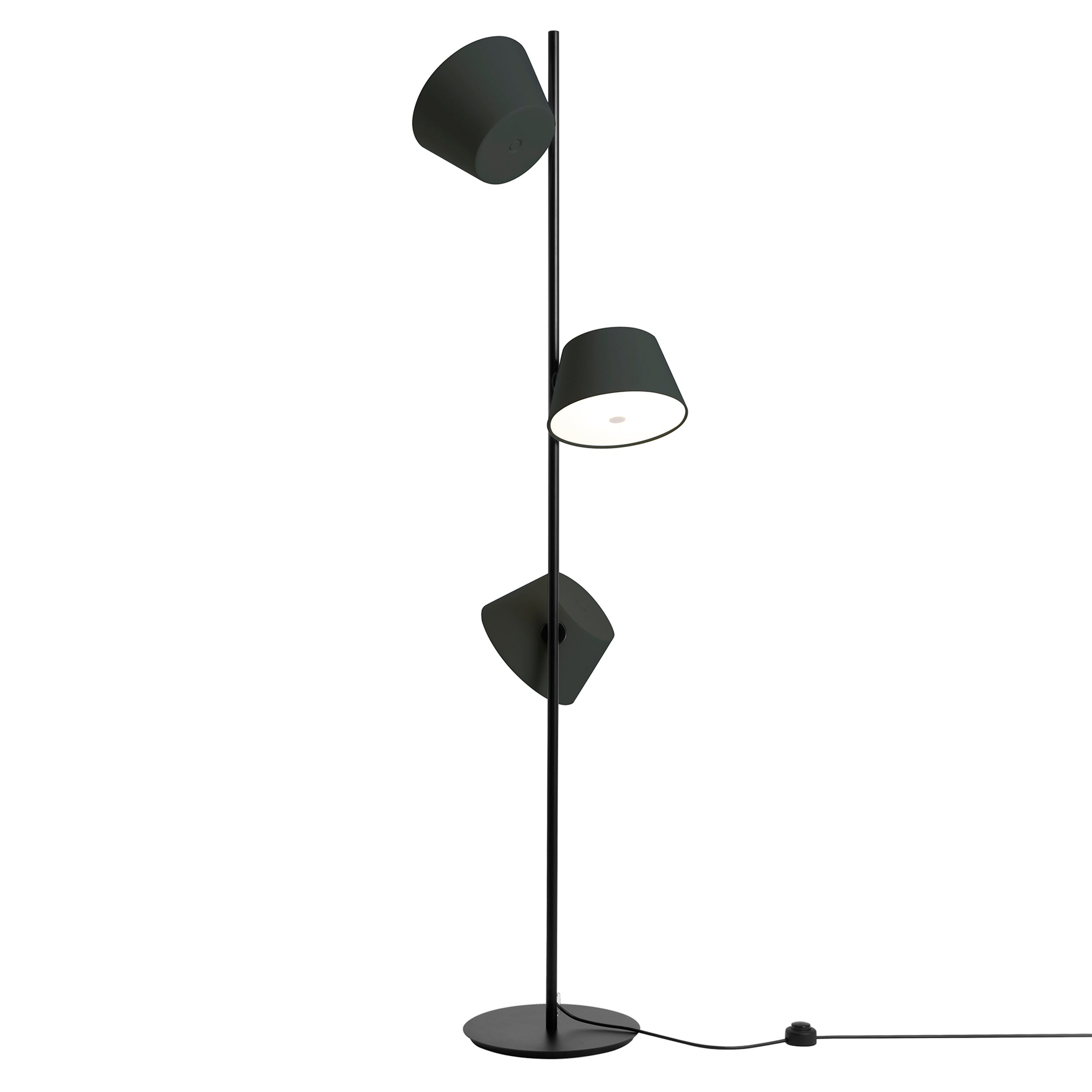 Tam Tam Floor Lamp: Three Shades + Black