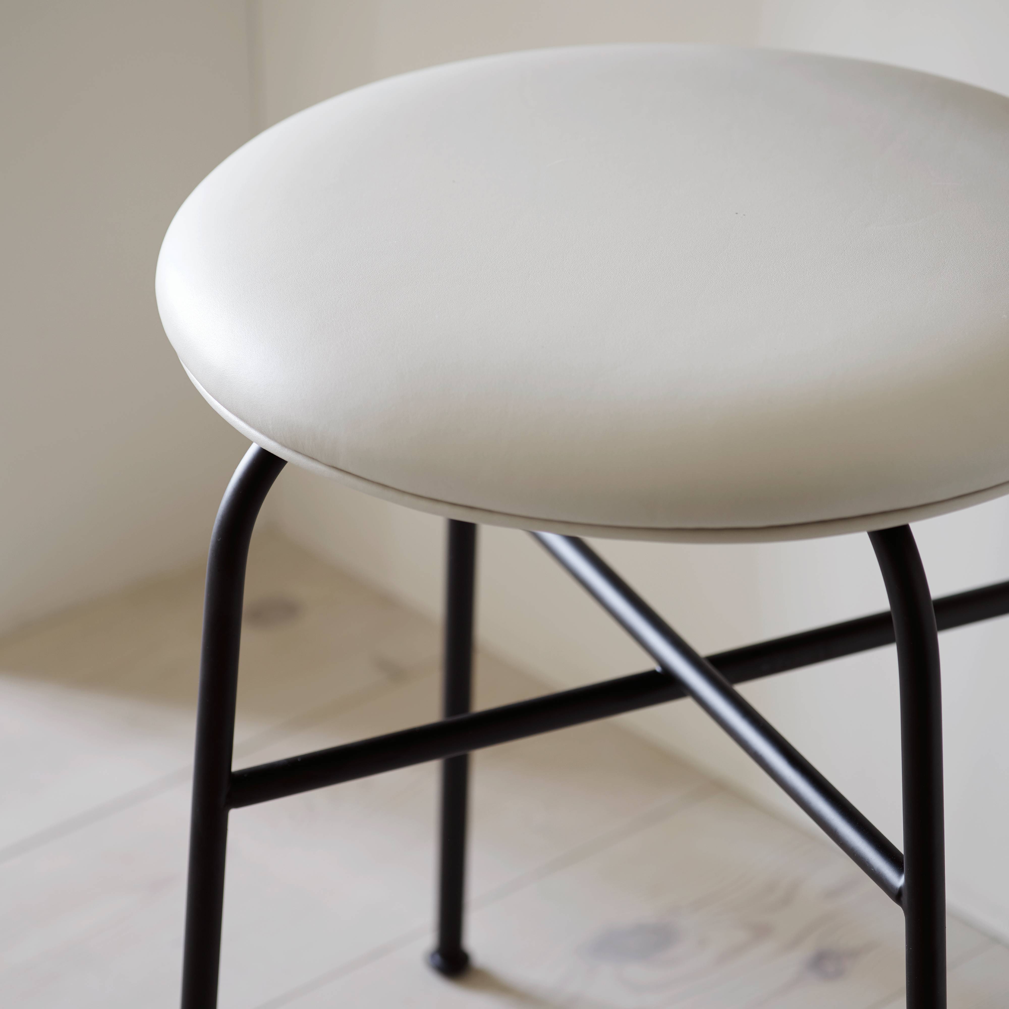 Afteroom Stool: Fully Upholstered