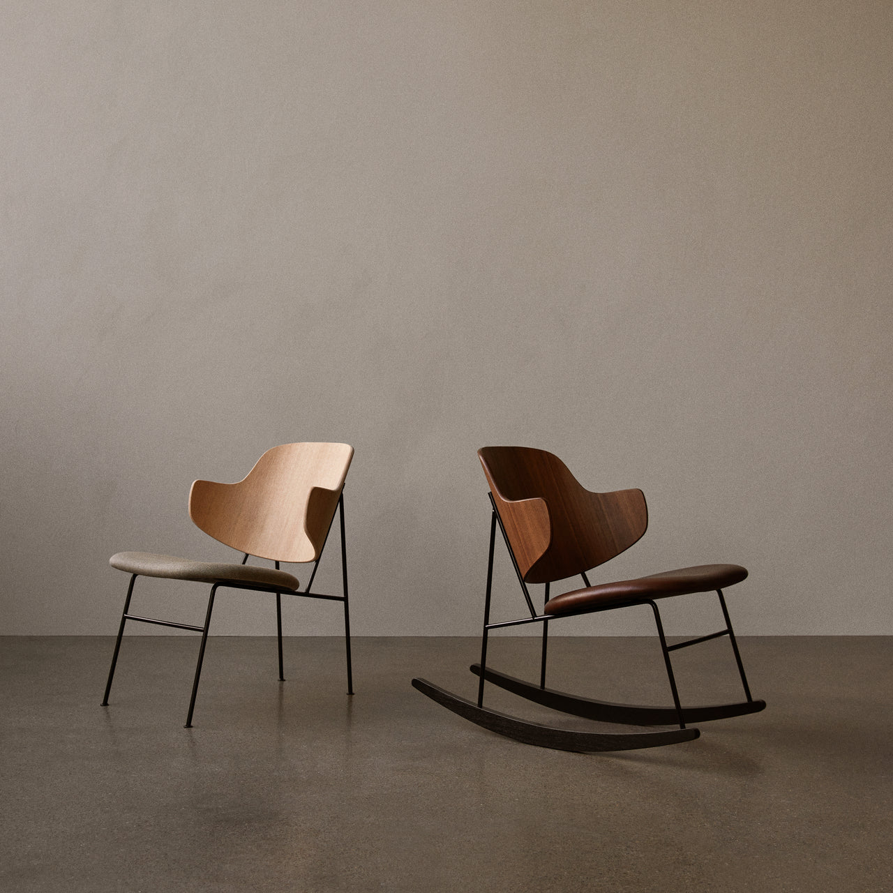 The Penguin Rocking Chair: Seat Upholstered - Quick Ship