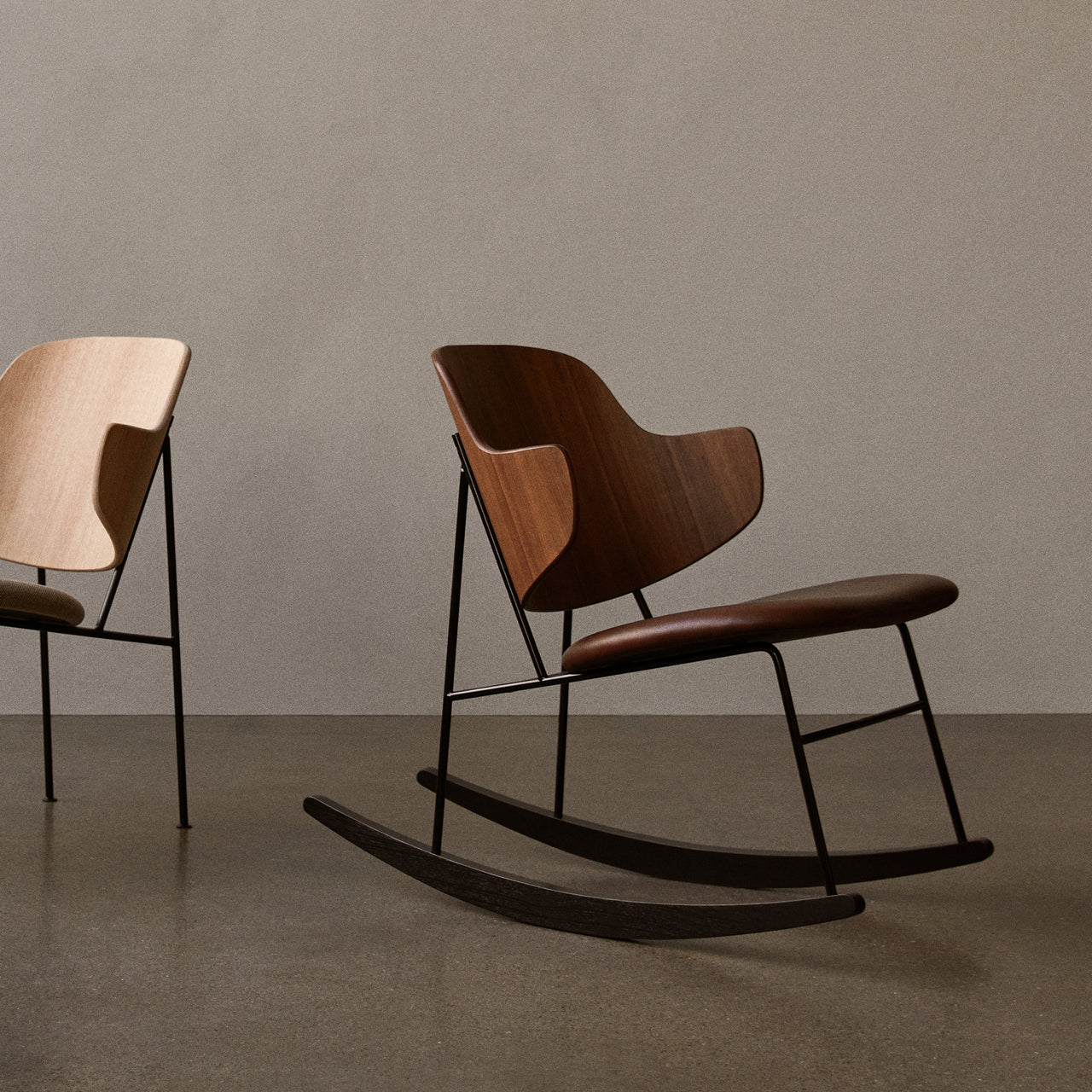 The Penguin Rocking Chair: Seat Upholstered - Quick Ship
