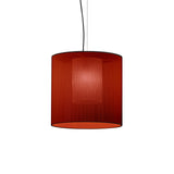 Moaré Pendant Lamp: Medium (Single Shade) + Red