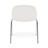 Fiber Side Chair: A-Base with Linking Device + Felt Glides + Natural White