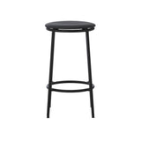 Circa Bar + Counter Stool: Upholstered + Counter + Ultra Leather Black