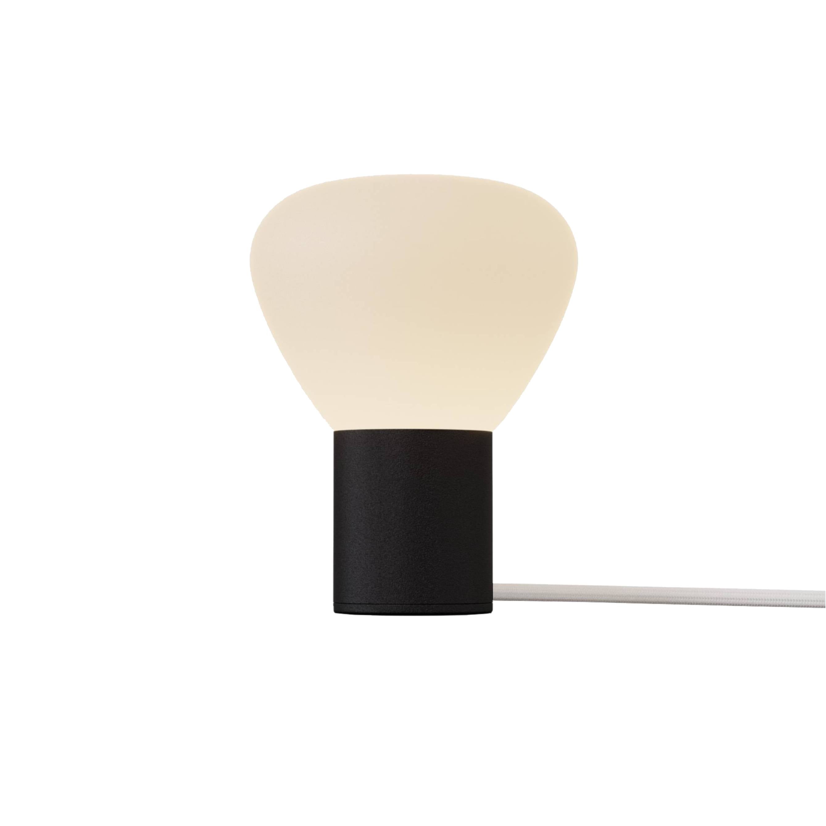 Parc 01 Table Lamp: Footswitch +  Black + White
