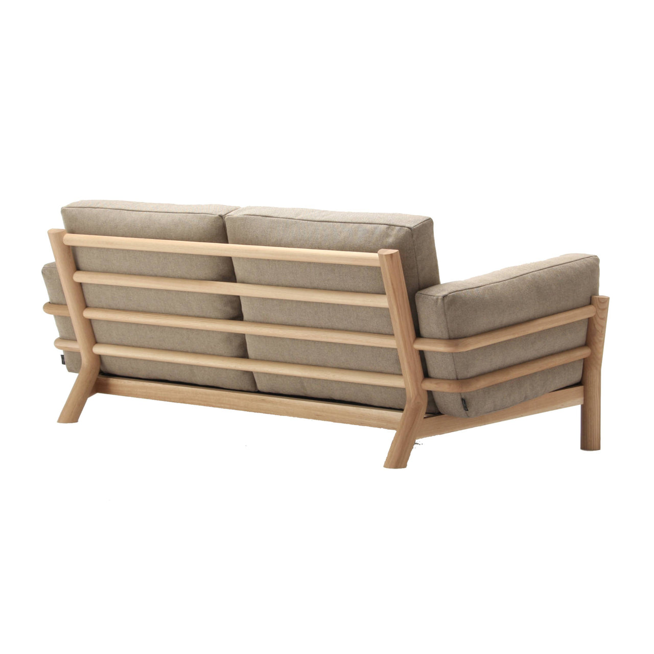 Castor Sofa 2 Seater: Pure Oak