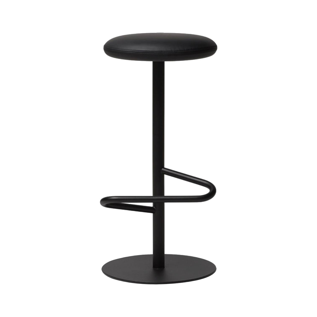 Odette Bar + Counter Stool: Bar + Black