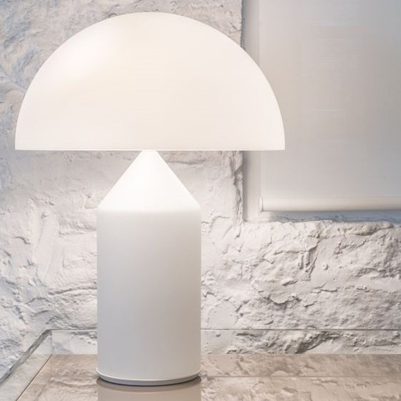 Atollo Table Lamp: Glass