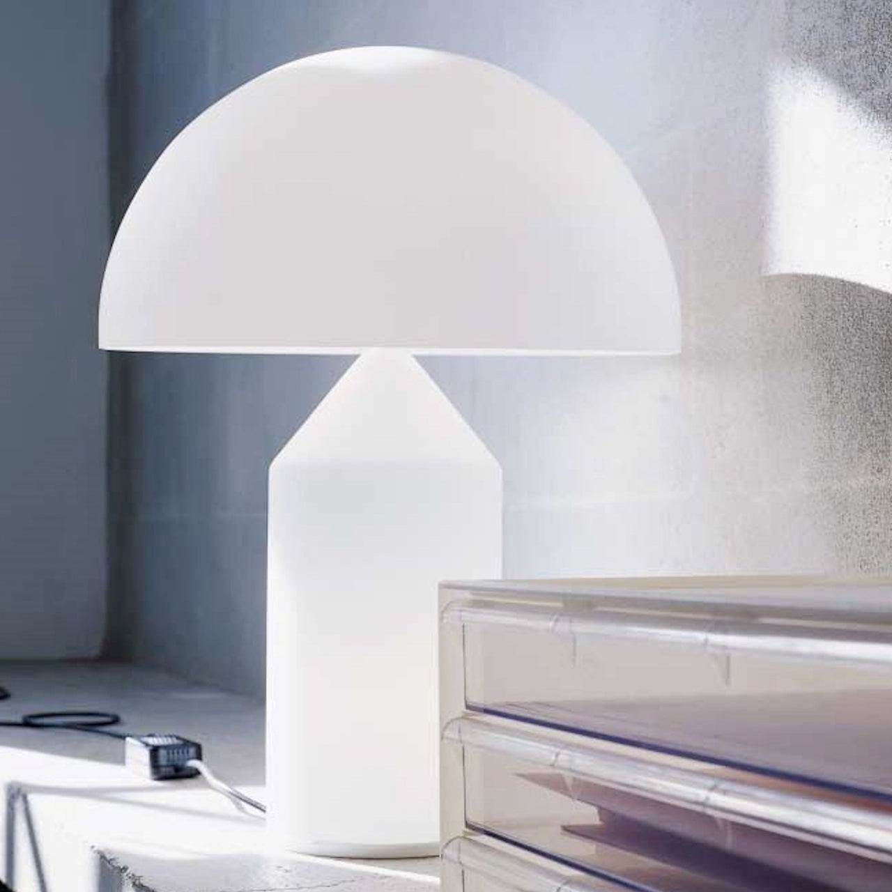 Atollo Table Lamp: Glass