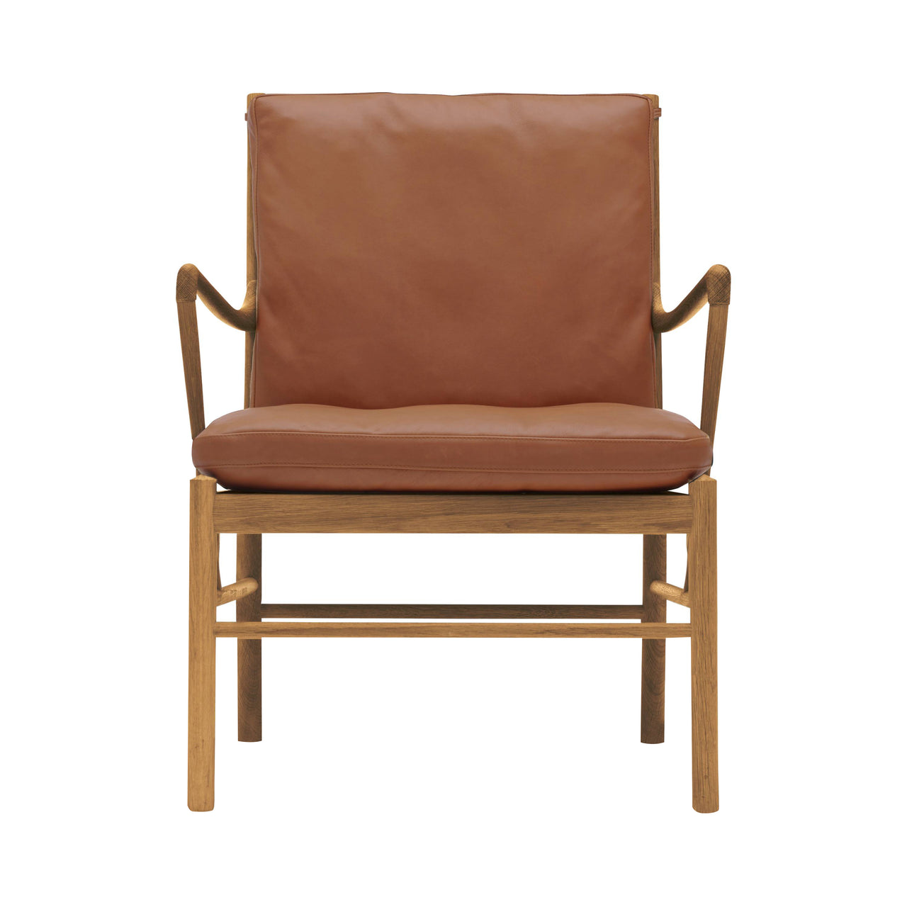 OW149 Colonial Chair: Oiled Oak