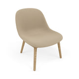 Fiber Lounge Chair: Wood Base + Upholstered + Oak