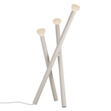 Parc 05 Floor Lamp: Textured Beige + Beige