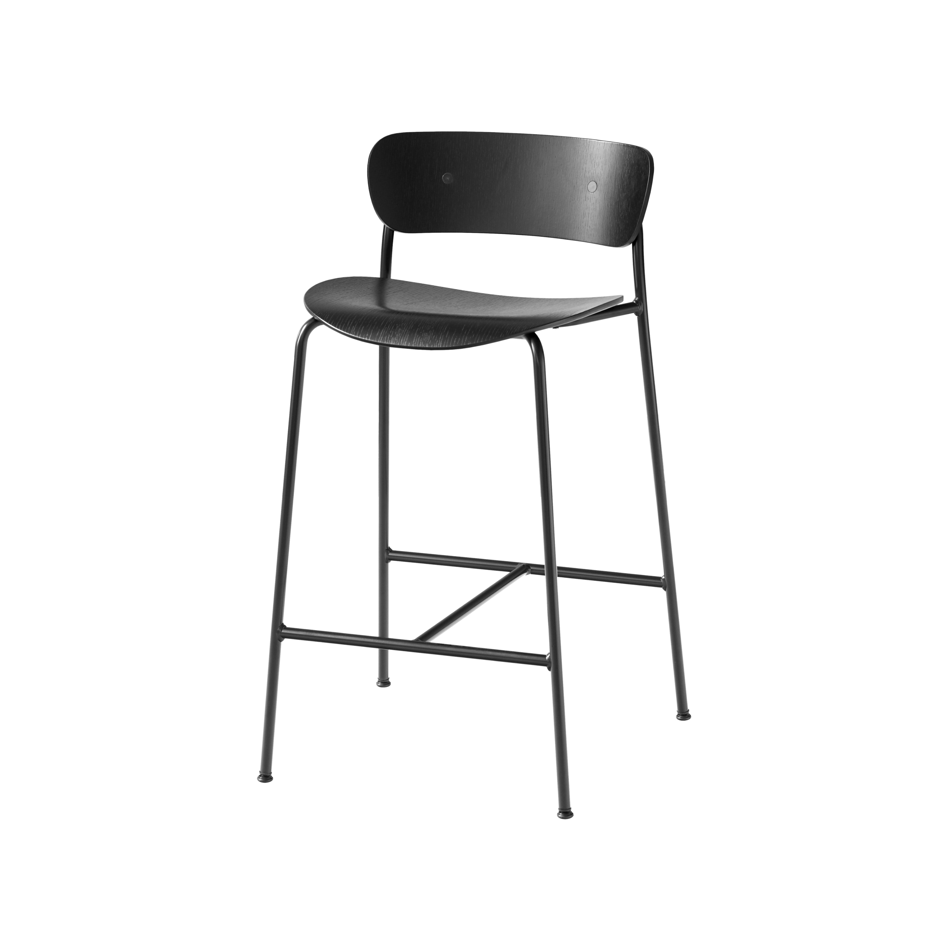 Pavilion Bar + Counter Stool: AV7 + AV9 + Counter (AV7) + Black Oak