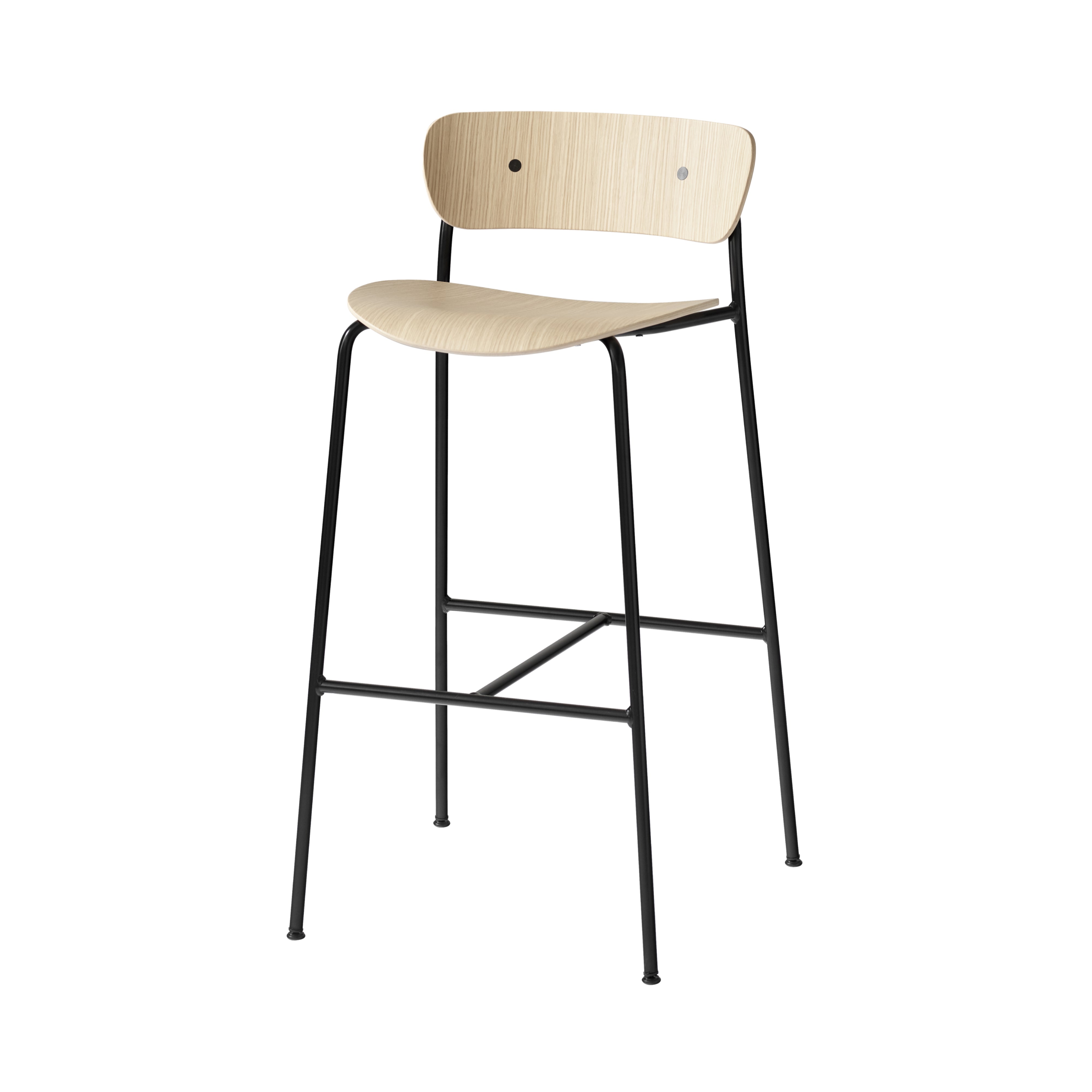 Pavilion Bar + Counter Stool: AV7 + AV9 + Bar (AV9) + Lacquered Oak