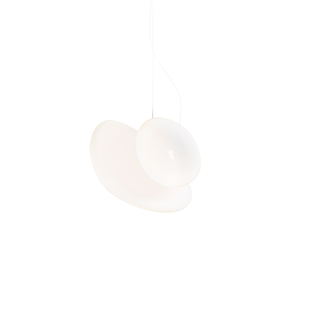 Pebble Pendant Light: Size B + Size D + Pearl + Pearl