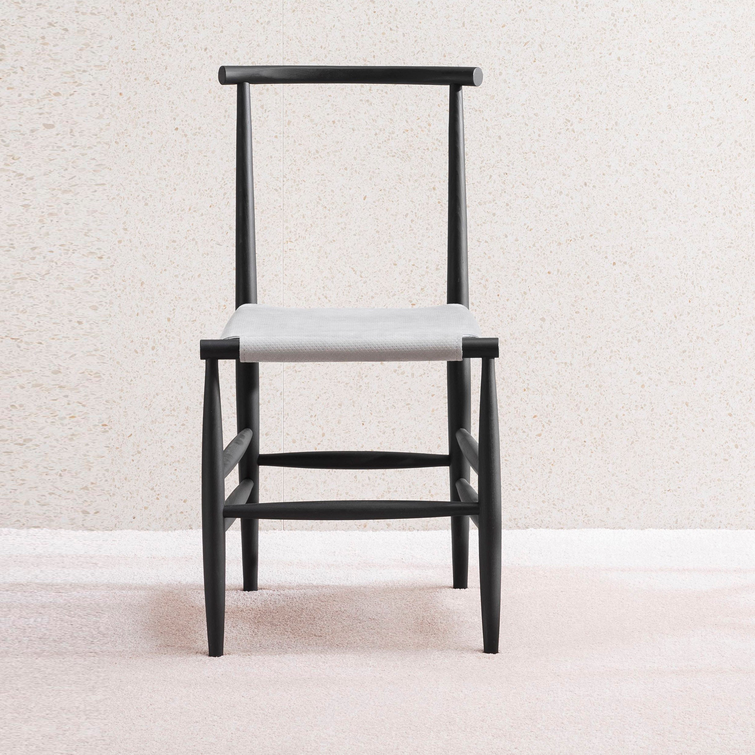 Pelleossa Chair: Seat Upholstered