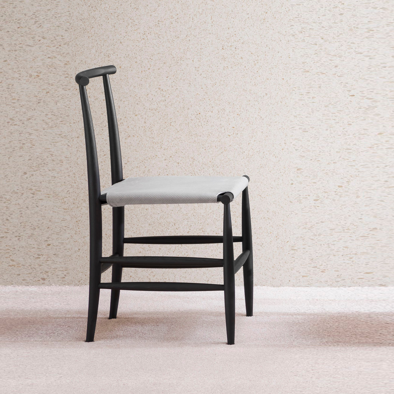 Pelleossa Chair: Seat Upholstered