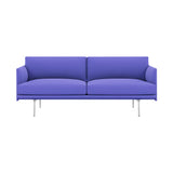 Outline 2-Seater Sofa: Polished Aluminum