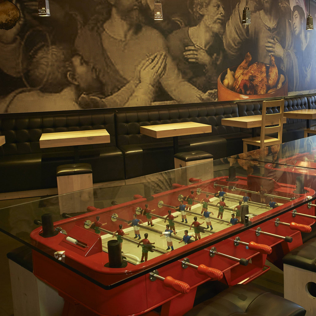 RS2 Rectangle Dining Football Table
