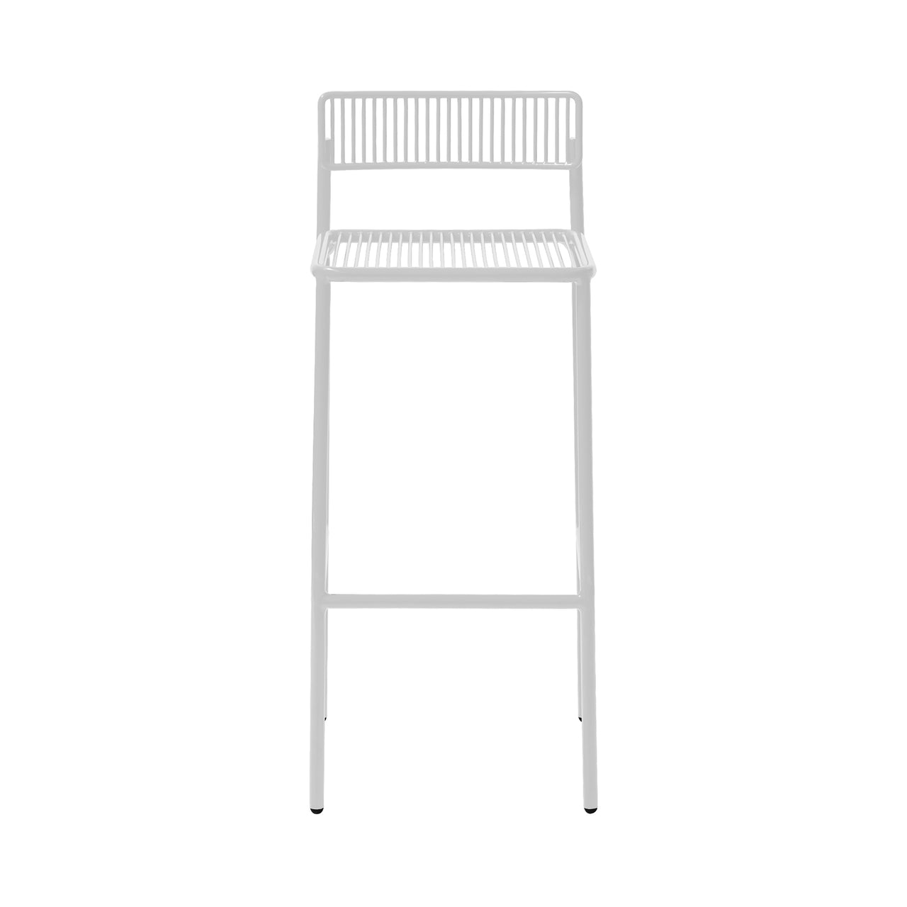 Rachel Bar Stool: White + Without Seatpad + Back Cushion
