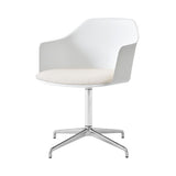 Rely Chair HW39: Polished Aluminum + White