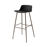 Rely Bar + Counter Lowback Stool: HW81 + HW86 + Bar (HW86) + Black + Bronzed