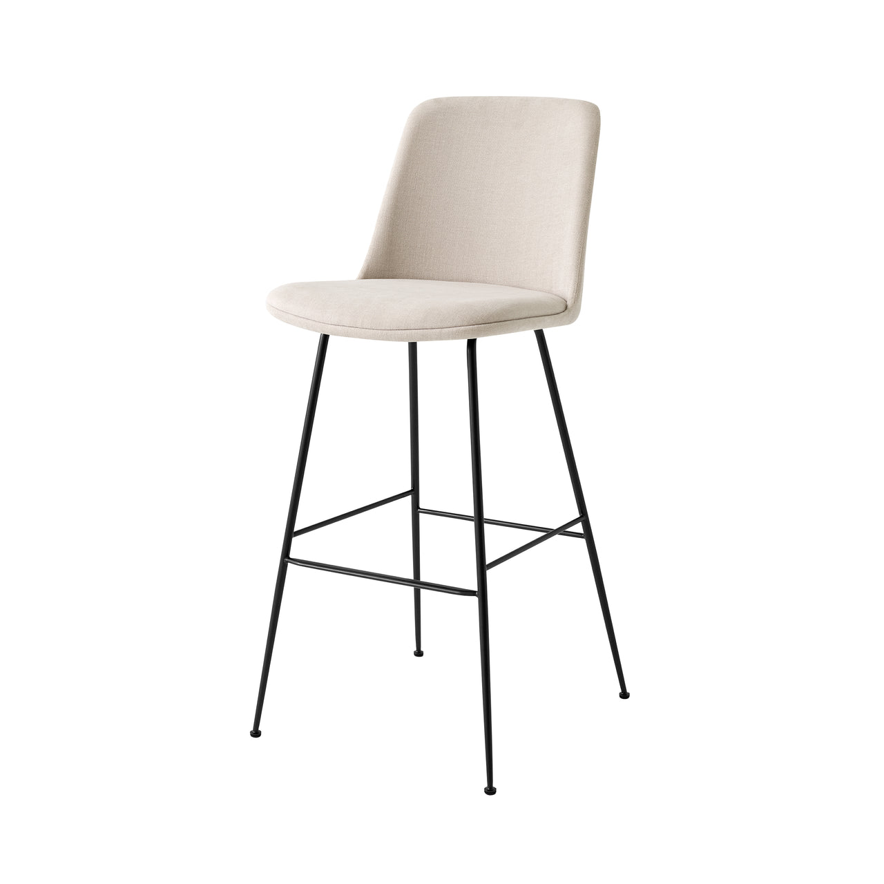 Rely Bar + Counter Highback Chair: HW94 + HW99 + Bar (HW99) + Black