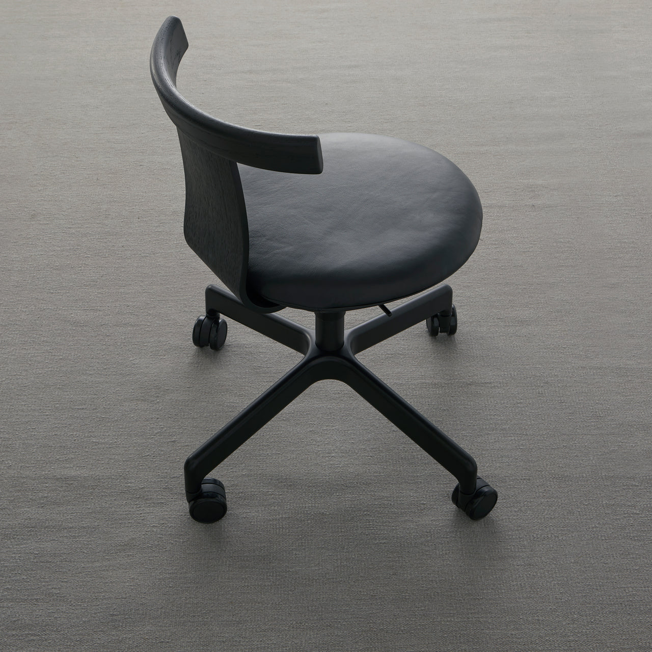 Jiro Swivel Chair: Upholstered
