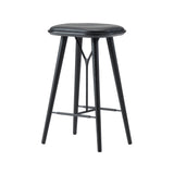 Spine Bar + Counter Stool: Wood Base + Counter + Black Lacquered Ash