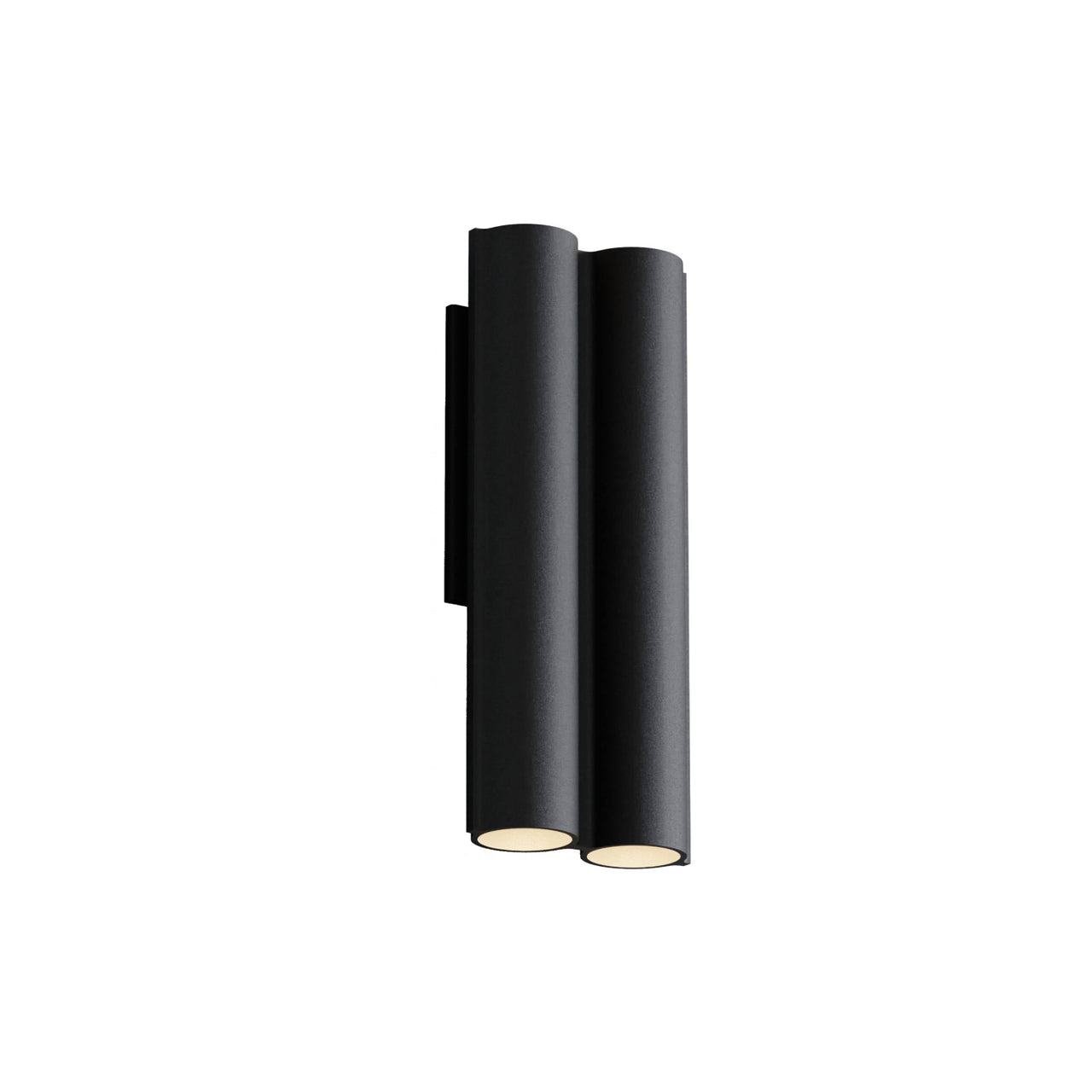 Silo 2WA Wall Light: Downlight with Uplight + Textured Black