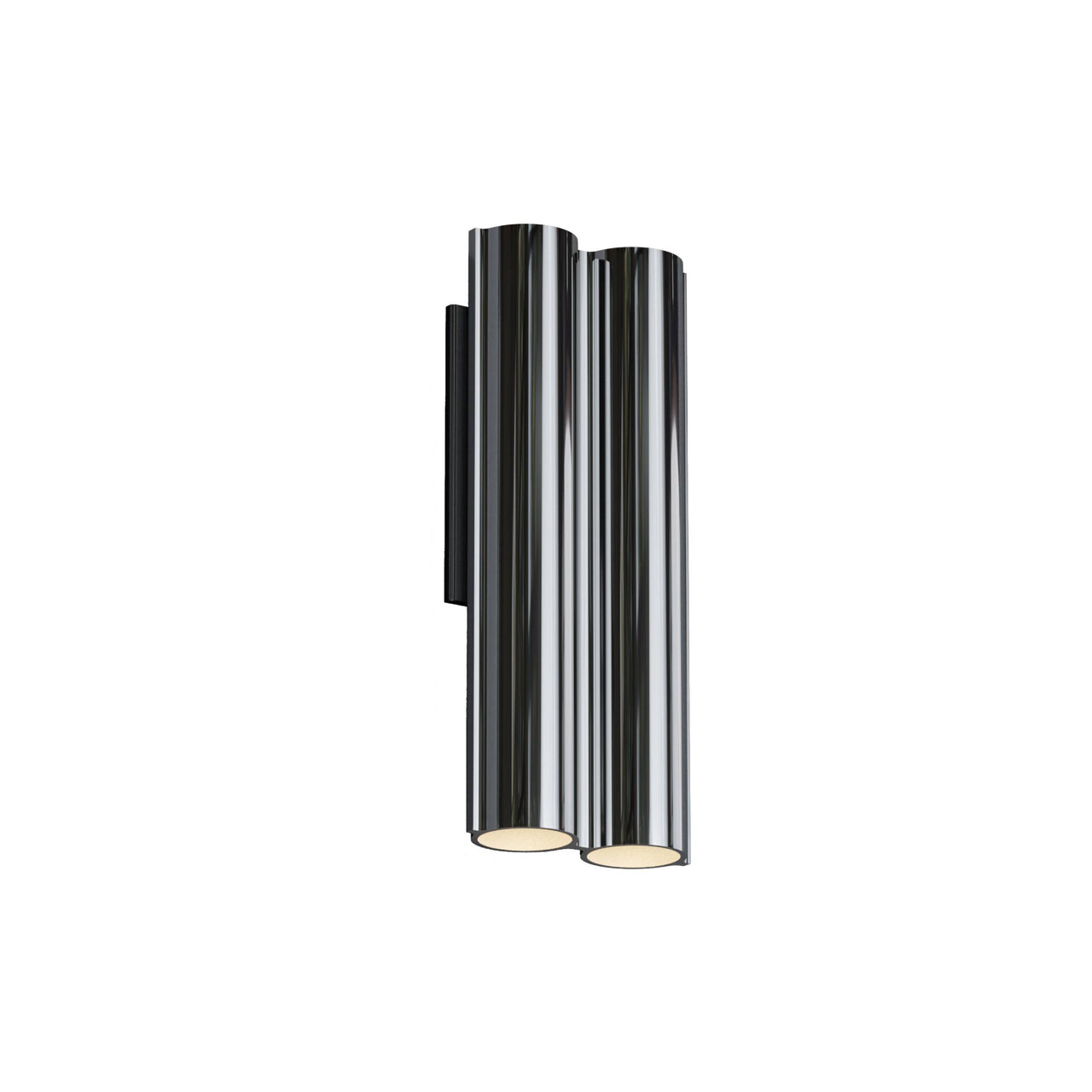 Silo 2WA Wall Light: Downlight with Uplight + Mirror Polished Aluminum