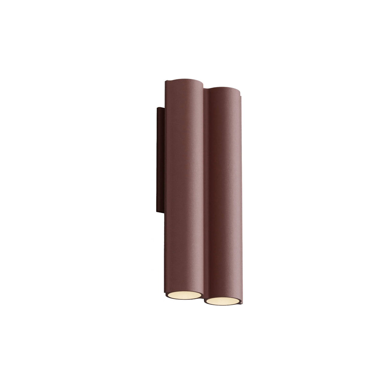 Silo 2WA Wall Light: Downlight with Uplight + Textured Terracotta