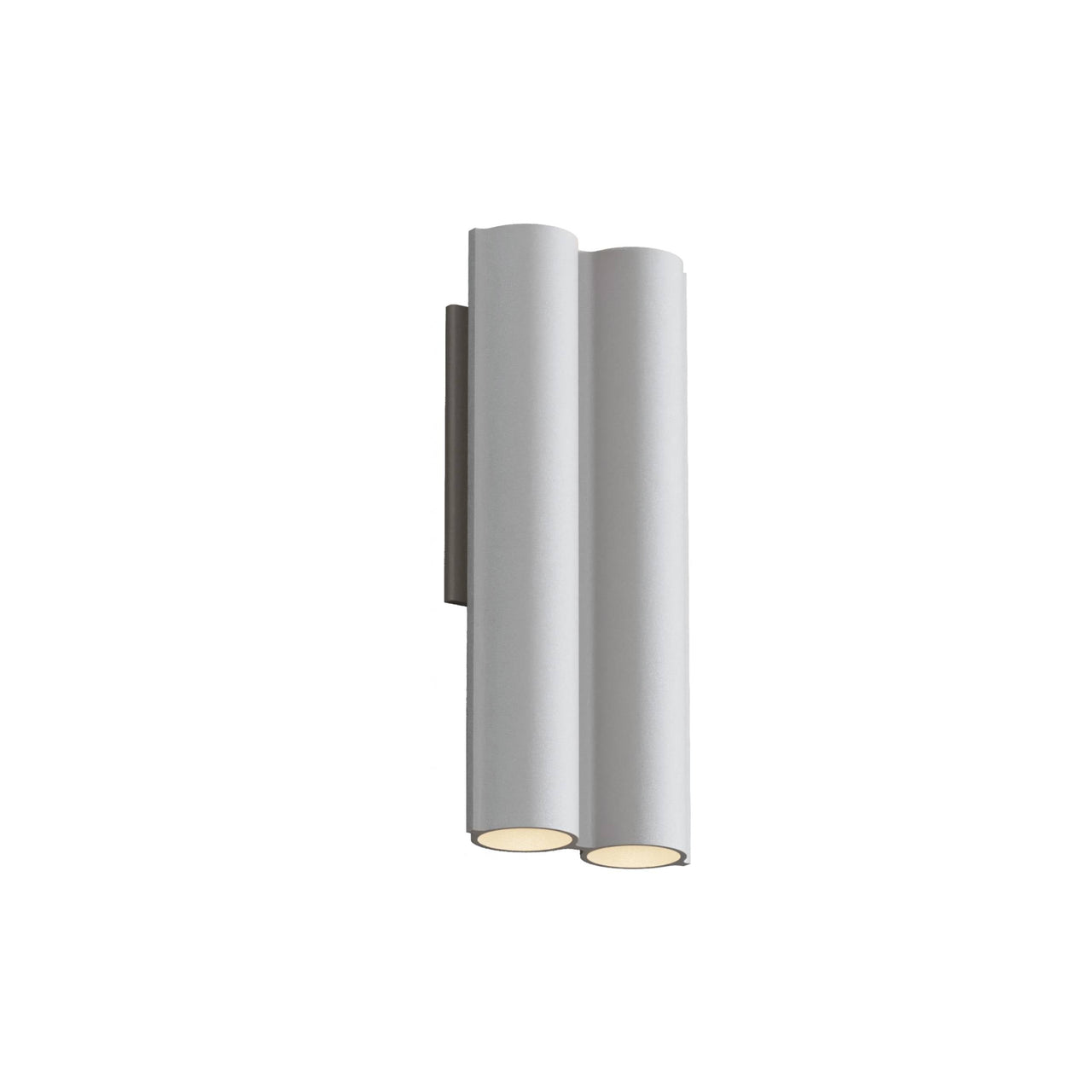Silo 2WA Wall Light: Downlight with Uplight + Textured White