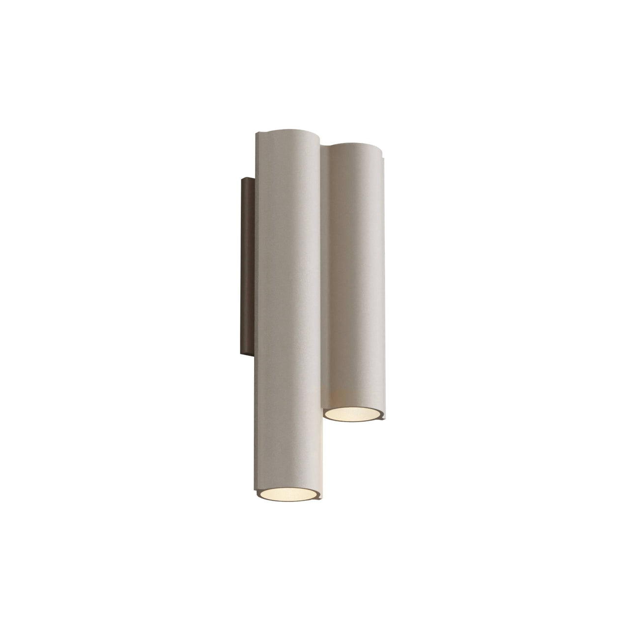 Silo 2WC Wall Light: Downlight with Uplight + Textured Beige