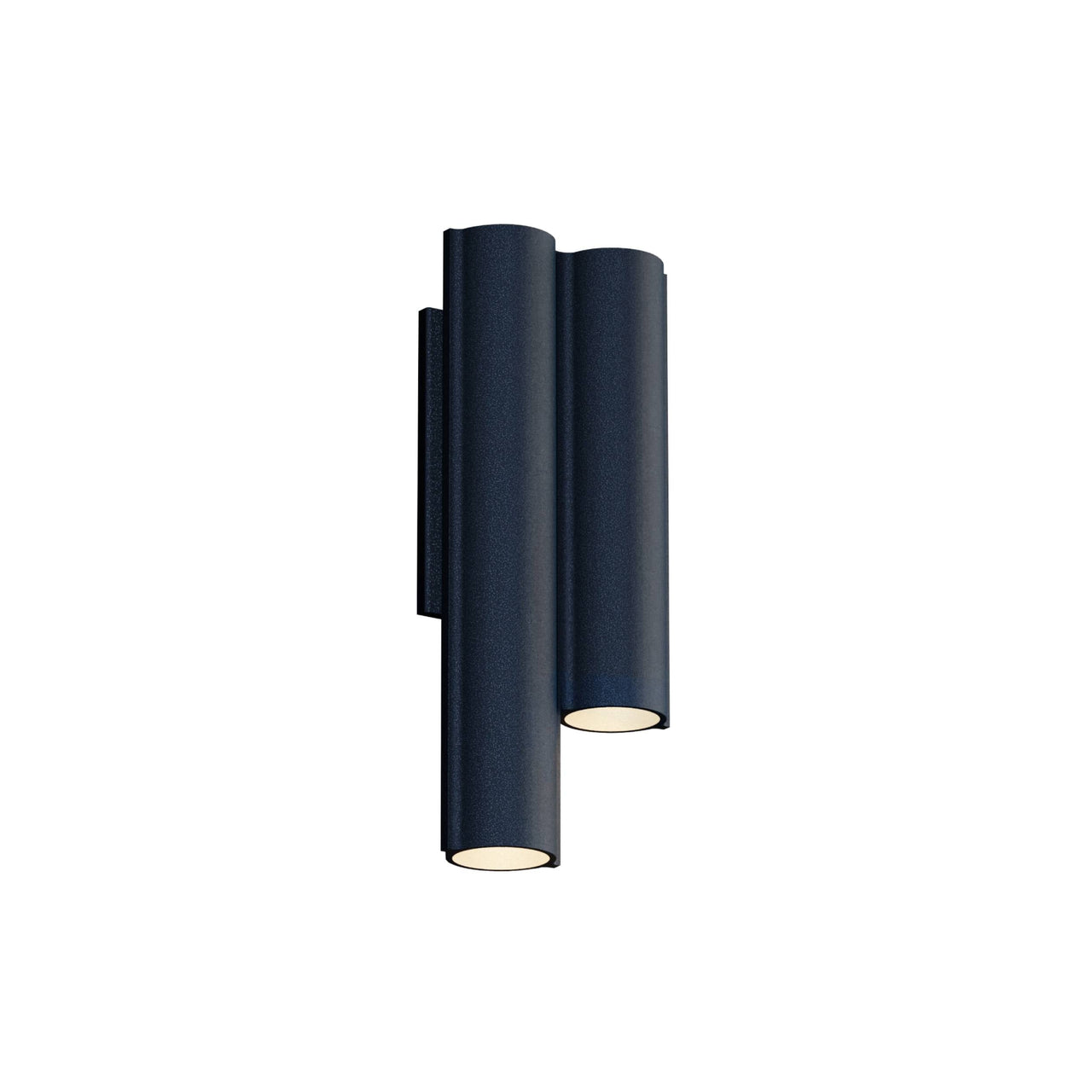 Silo 2WC Wall Light: Downlight with Uplight + Textured Midnight Blue