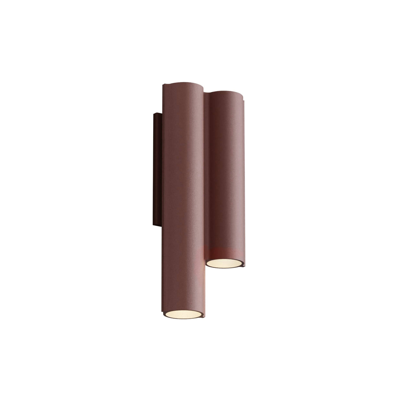 Silo 2WC Wall Light: Downlight with Uplight + Textured Terracotta