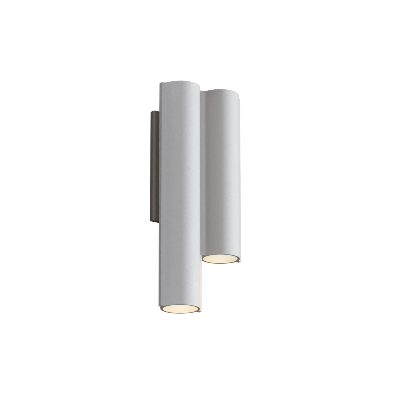 Silo 2WC Wall Light: Downlight with Uplight + Textured White