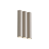 Silo 3WA Wall Light: Downlight with Uplight + Textured Beige
